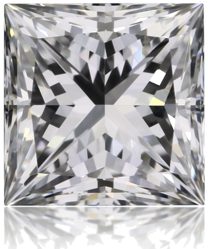 0.32 carat D-VVS2 Natūralus Princess Deimantas (1)