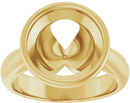 Sužadėtuvių Žiedas „Bezel-Set Solitaire“ 14k yellow gold Round 11mm (3)