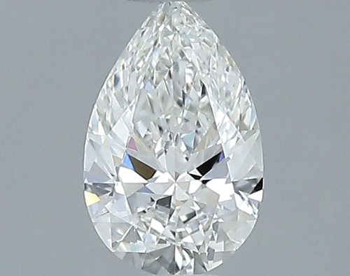 0.4 carat F-VS2 Natūralus Pear Deimantas (1)