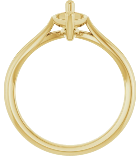 Sužadėtuvių Žiedas „Solitaire“ 14k yellow gold Marquise 12mm x 6mm (2)