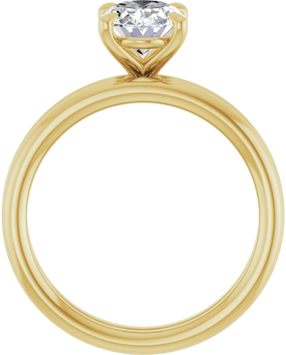 Sužadėtuvių Žiedas „Claw-Prong Solitaire“ 14k yellow gold Oval 8.5mm x 6.5mm (7)