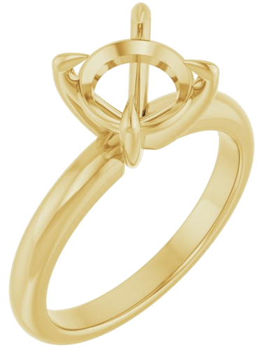 Sužadėtuvių Žiedas „Claw-Prong Solitaire“ 14k yellow gold Round 8.2mm (1)