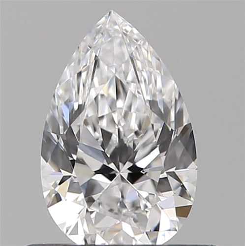 0.5 carat D-VVS2 Natūralus Pear Deimantas (1)