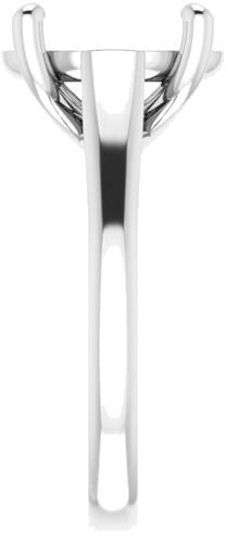 Sužadėtuvių Žiedas „Solitaire“ 585 Baltojo Aukso Oval 12mm x 10mm (4)