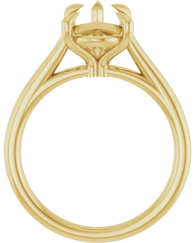 Sužadėtuvių Žiedas „Claw-Pong“ 14k yellow gold Pear 13mm x 8mm (2)