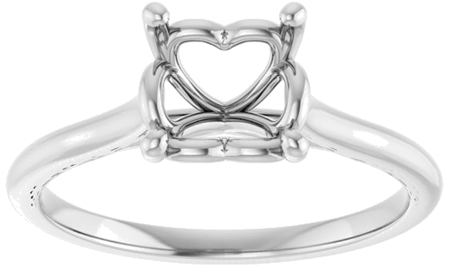 Sužadėtuvių Žiedas „Solitaire“ 585 Baltojo Aukso Square 5.5mm (3)