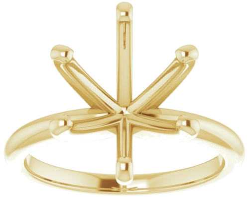 Sužadėtuvių Žiedas „Solitaire“ 10k yellow gold Oval 12mm x 10mm (3)