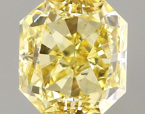 0.3 carat Fancy Yellow-SI1 Natūralus Radiant Deimantas (1)