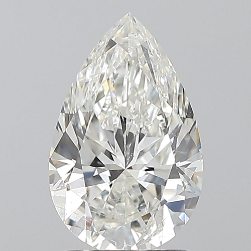 1.7 carat H-SI2 Natūralus Pear Deimantas (1)