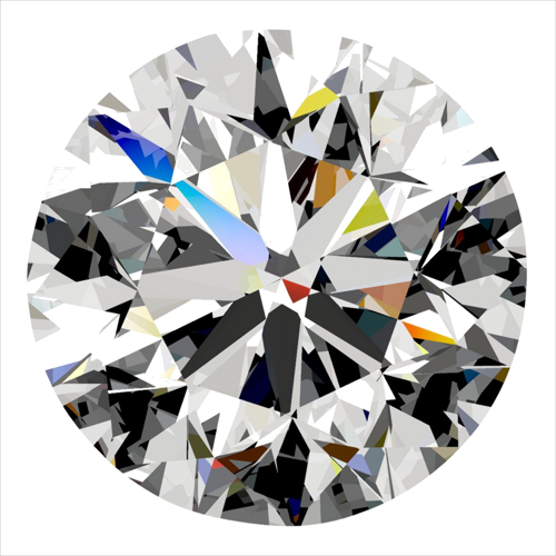 0.3 carat E-VS2 GD cut Natūralus Round Deimantas (1)