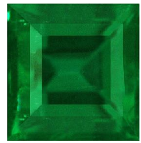 0.47 carat GREEN Square Smaragdas (1)