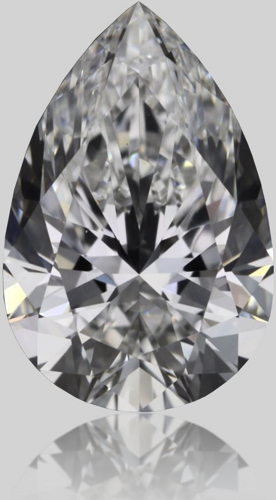 0.57 carat E-VVS2 Natūralus Pear Deimantas (1)