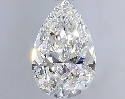 0.54 carat F-VVS1 Natūralus Pear Deimantas (1)
