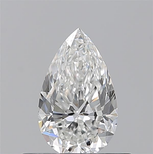 0.5 carat F-VVS2 Natūralus Pear Deimantas (1)