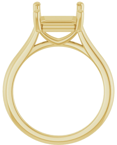 Sužadėtuvių Žiedas 14k yellow gold Emerald 11mm x 9mm (2)