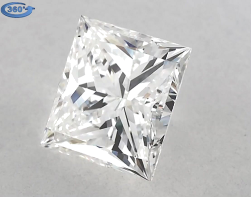 1.6 carat H-VVS2 Natūralus Princess Deimantas (1)