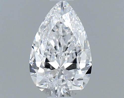 0.4 carat D-VVS2 Natūralus Pear Deimantas (1)