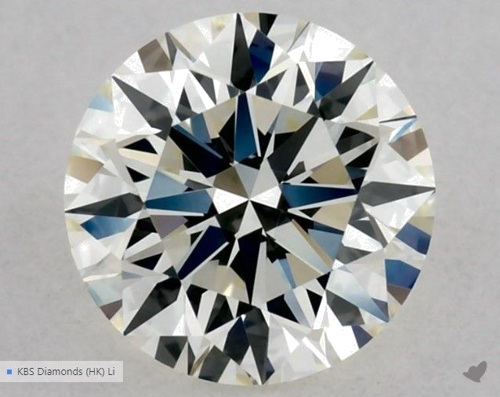 0.51 carat K-IF Excellent cut Natūralus Round Deimantas (1)
