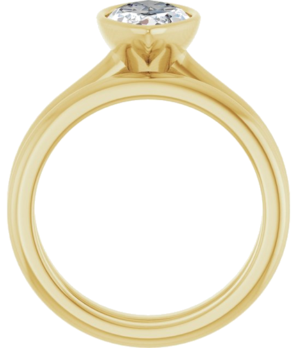 Sužadėtuvių Žiedas „Bezel-Set Solitaire“ 14k yellow gold Marquise 13mm x 6.5mm (7)