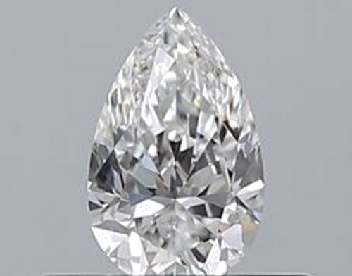 0.32 carat D-VS2 Natūralus Pear Deimantas (1)