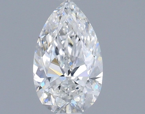 0.6 carat E-VS1 Natūralus Pear Deimantas (1)