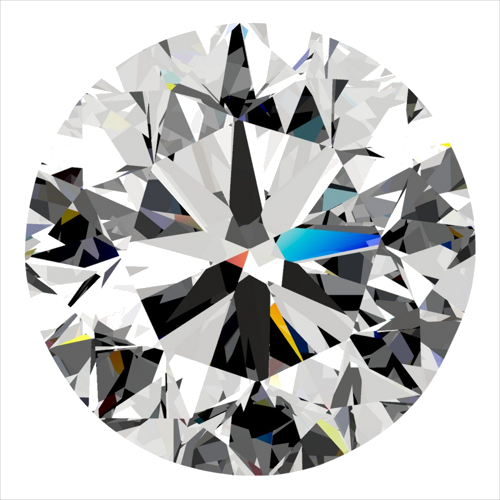 0.51 carat G-VVS1 Very Good cut Natūralus Round Deimantas (1)
