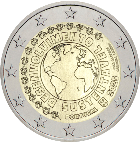 2025 Portugal Sustainable Development 2 euro coin (1)
