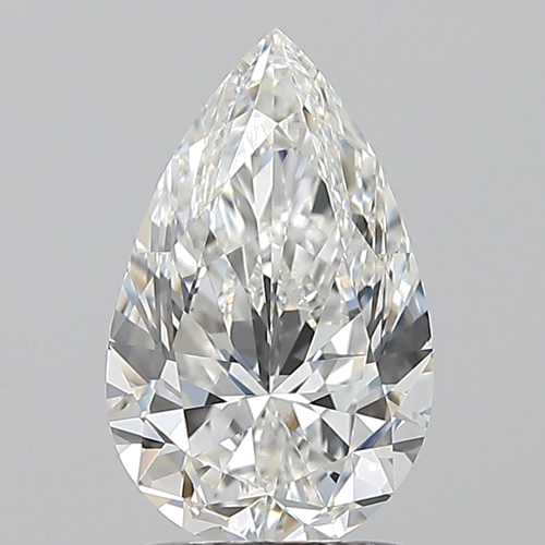 1.7 carat G-VVS2 Natūralus Pear Deimantas (1)