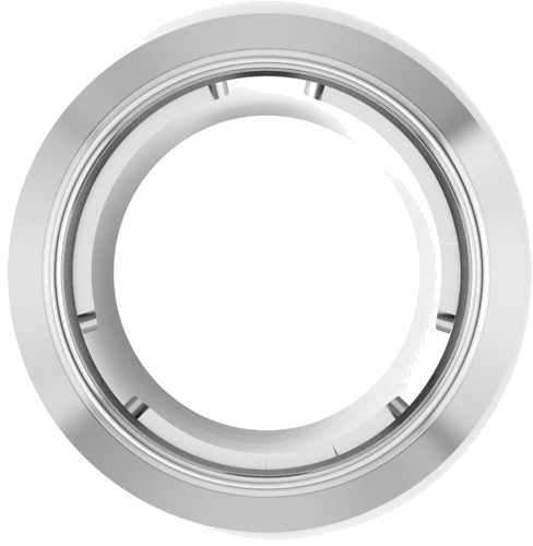 Pakabukas „Round Bezel-Set Slide“ 925 Sidabro Round 4.4mm (1)