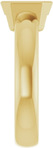 Sužadėtuvių Žiedas „Bezel-Set Solitaire“ 14k yellow gold Asscher 7mm (4)
