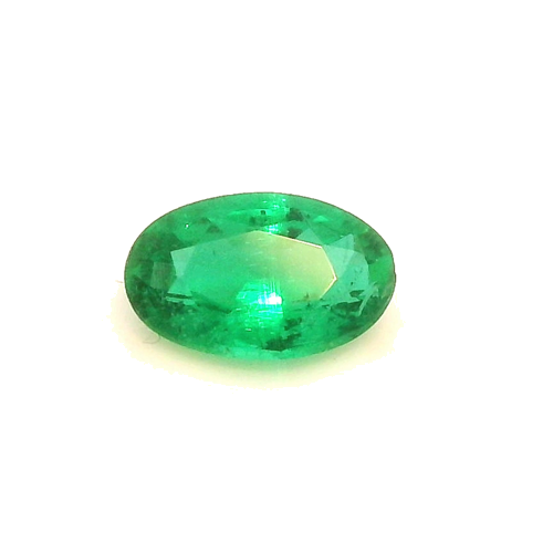 0.25 carat GREEN Oval Smaragdas (1)
