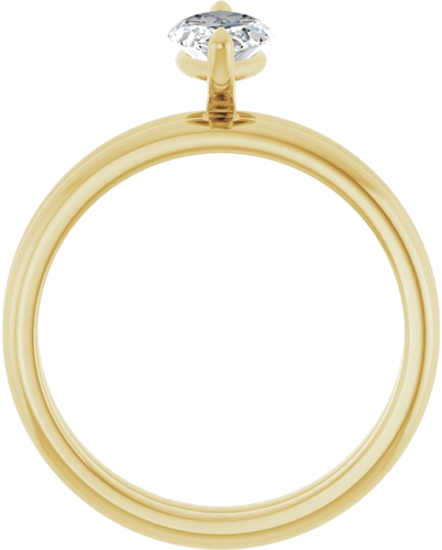 Sužadėtuvių Žiedas „Solitaire“ 10k yellow gold Marquise 10mm x 5mm (7)