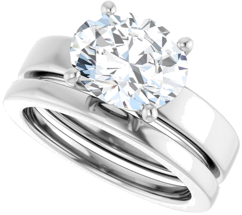 Sužadėtuvių Žiedas „Solitaire“ 585 Baltojo Aukso Oval 10mm x 8mm (10)