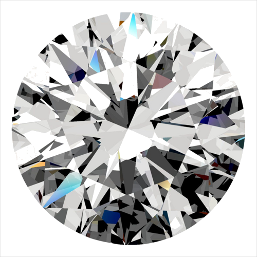 0.4 carat E-VVS2 Excellent cut Natūralus Round Deimantas (1)