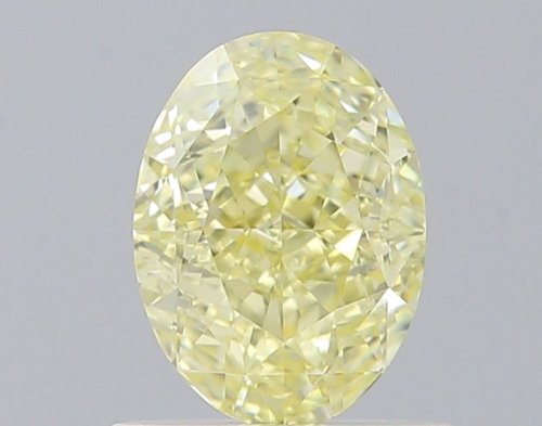 0.76 carat Fancy Light Yellow-VVS2 Natūralus Oval Deimantas (1)