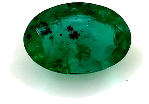 0.42 carat GREEN Oval Smaragdas (1)