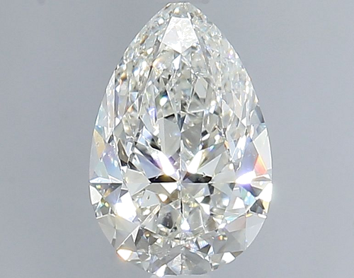 1.0 carat H-SI2 Natūralus Pear Deimantas (1)