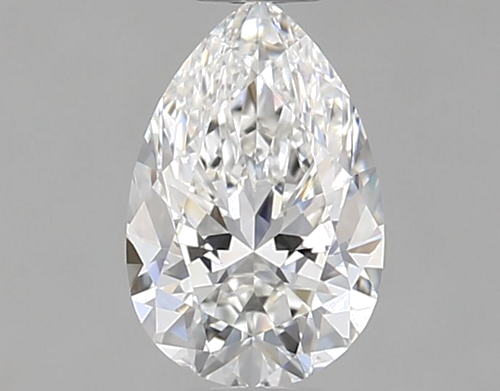 0.57 carat F-VVS2 Natūralus Pear Deimantas (1)