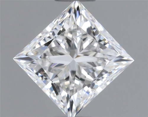 0.47 carat F-VVS1 Natūralus Princess Deimantas (1)