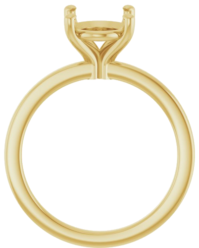 Sužadėtuvių Žiedas „Solitaire“ 14k yellow gold Oval 10mm x 8mm (2)