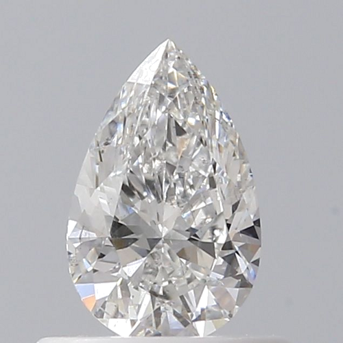 0.44 carat F-SI2 Natūralus Pear Deimantas (1)