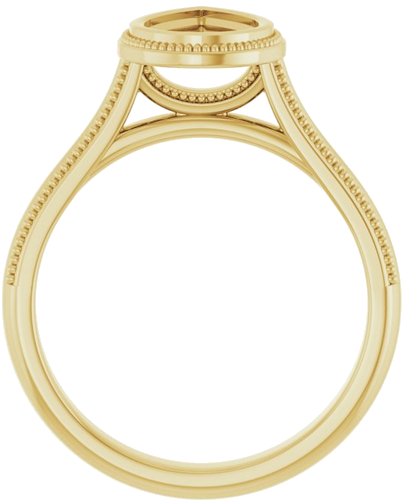 Sužadėtuvių Žiedas „Bezel-Set Solitaire“ 14k yellow gold Pear 9mm x 6mm (2)