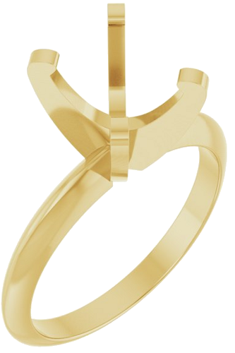 Sužadėtuvių Žiedas „Solitaire“ 585 Geltonojo Aukso Oval 9mm x 7mm (1)