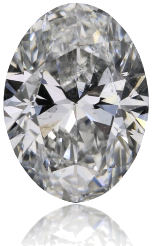 0.3 carat F-SI2 Natūralus Oval Deimantas (1)
