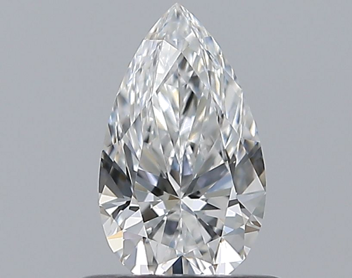 0.52 carat E-VVS2 Natūralus Pear Deimantas (1)