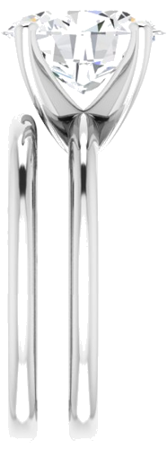 Sužadėtuvių Žiedas „Solitaire“ 585 Baltojo Aukso Oval 11mm x 9mm (9)