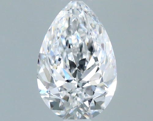 0.71 carat D-VVS2 Natūralus Pear Deimantas (1)