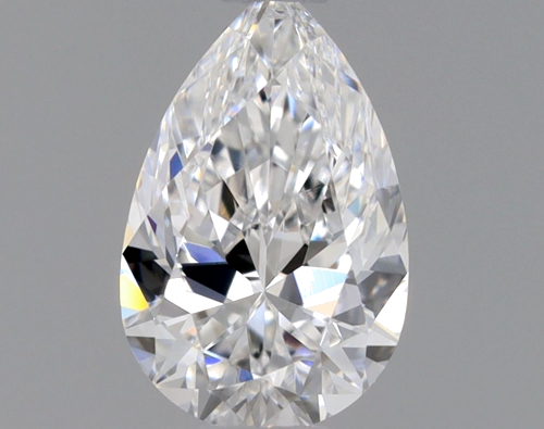 0.32 carat D-VVS2 Natūralus Pear Deimantas (1)
