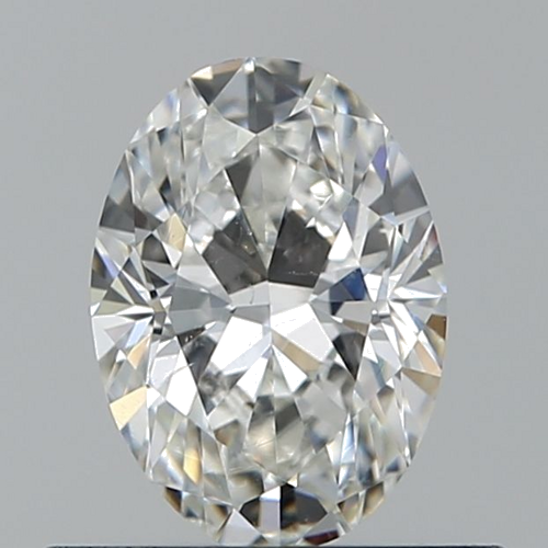 0.52 carat H-SI1 Natūralus Oval Deimantas (1)