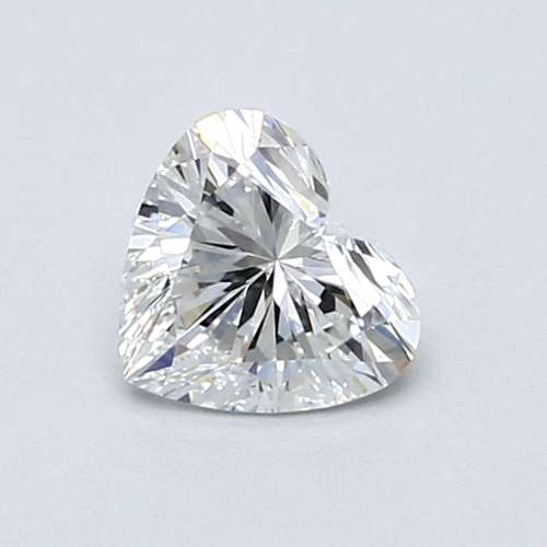 0.8 carat F-VS1 Natūralus Heart Deimantas (1)